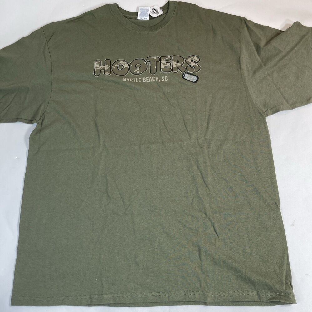 NEW Hooters Myrtle Beach Strong SC Shirt Mens 2XL Green